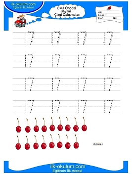 Çocuklar İçin Çizgi Çalışma Sayfaları 